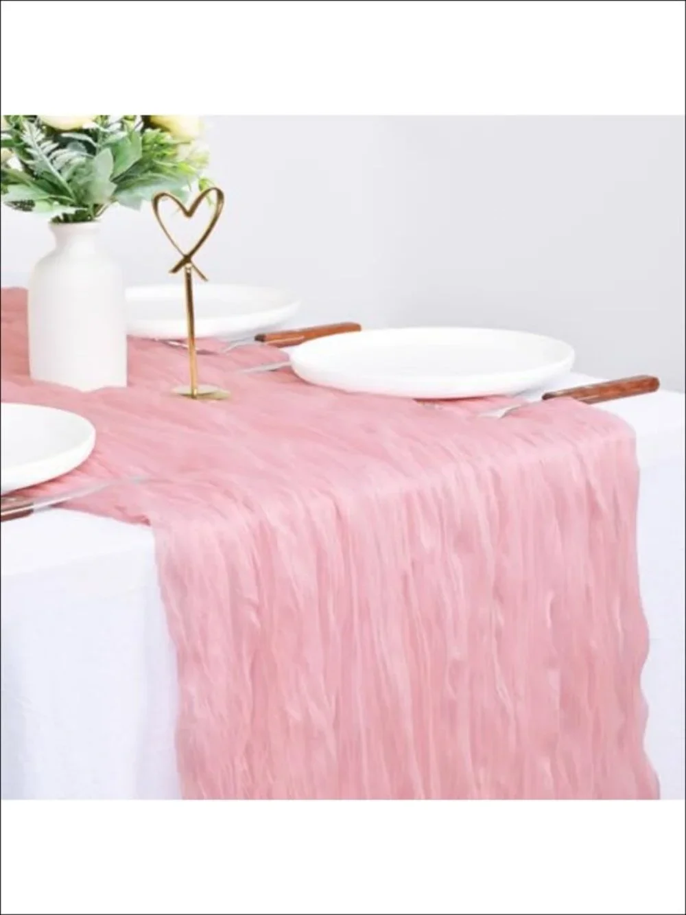 Cheesecloth Table Runner 38x120 Gauze Boho Wedding Dining Decor